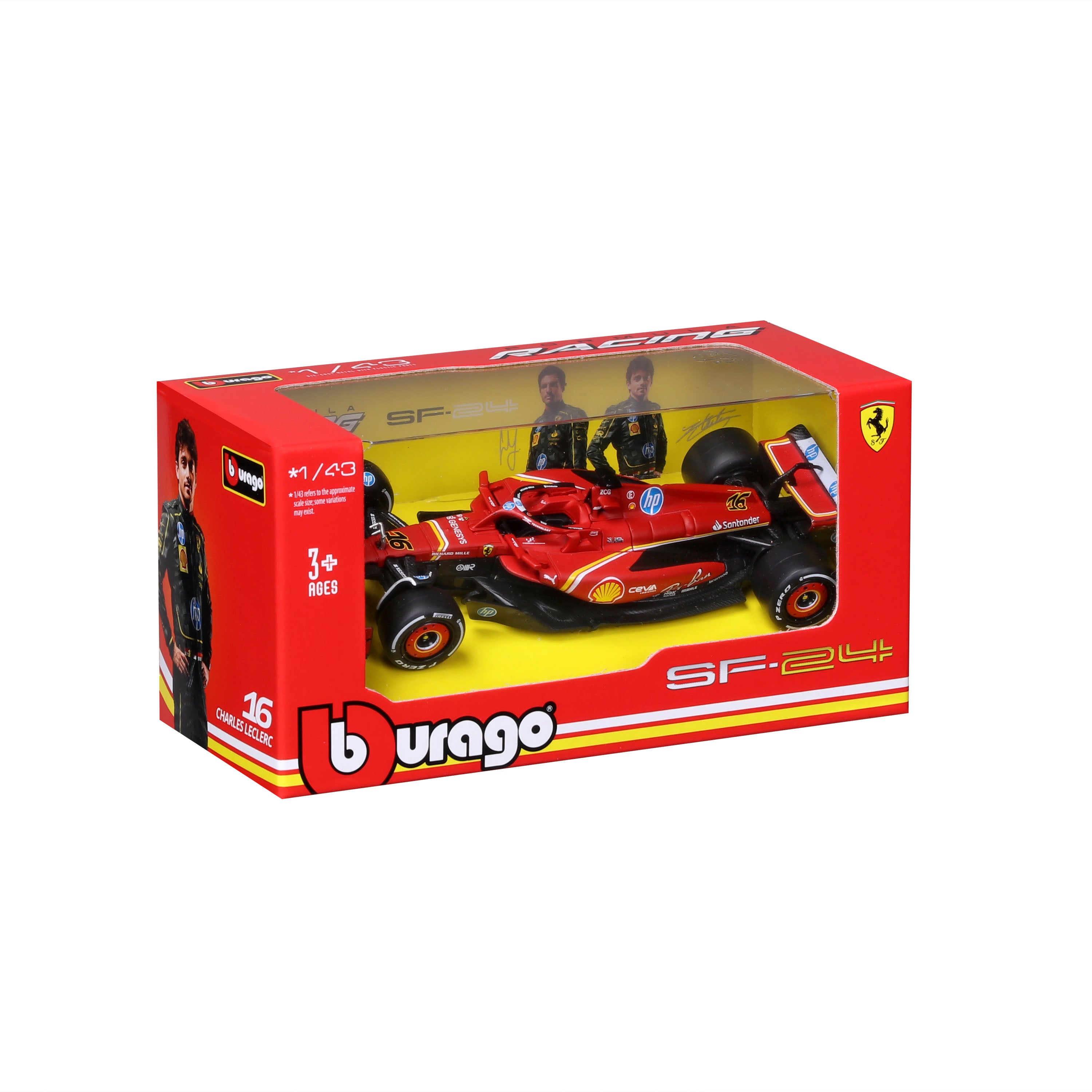 bburago-ferrari-sf-24-16-leclerc-winner-monza-2024-f1-1-43 image 2