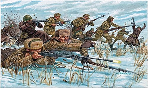 italeri-i6069-figurine-infanterie-russe-hiver-1-72-marron image 2