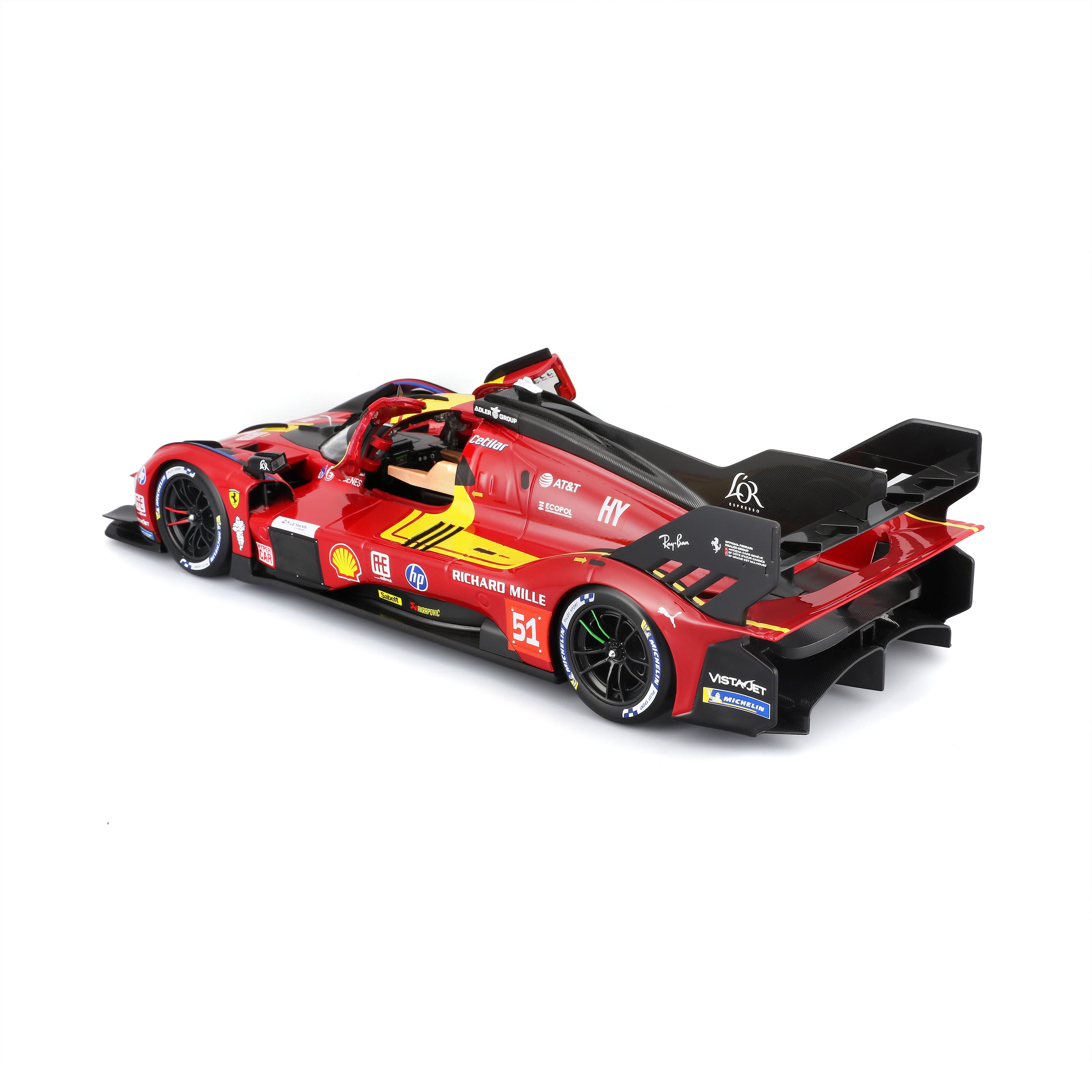 bburago-ferrari-499p-24h-lmh-hypercar-2025-n-51-1-18 image 5