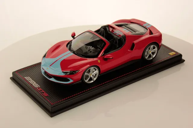 mr-collection-models-ferrari-296-gts-1-18-miniature-spider-v6-hybride-830-cv image 1