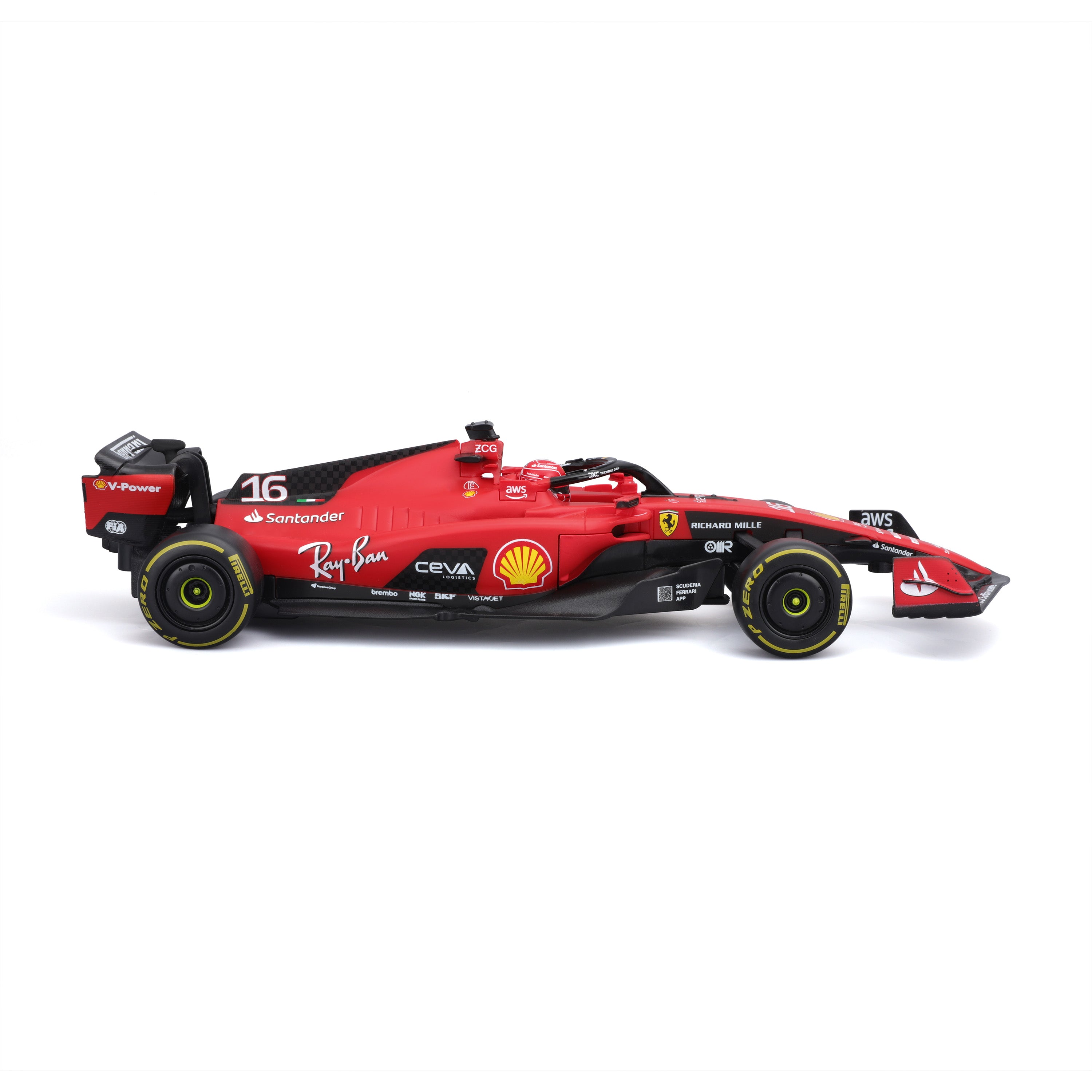 maisto-tech-ferrari-sf-23-16-leclerc-voiture-radiocommand-e-1-24 image 4