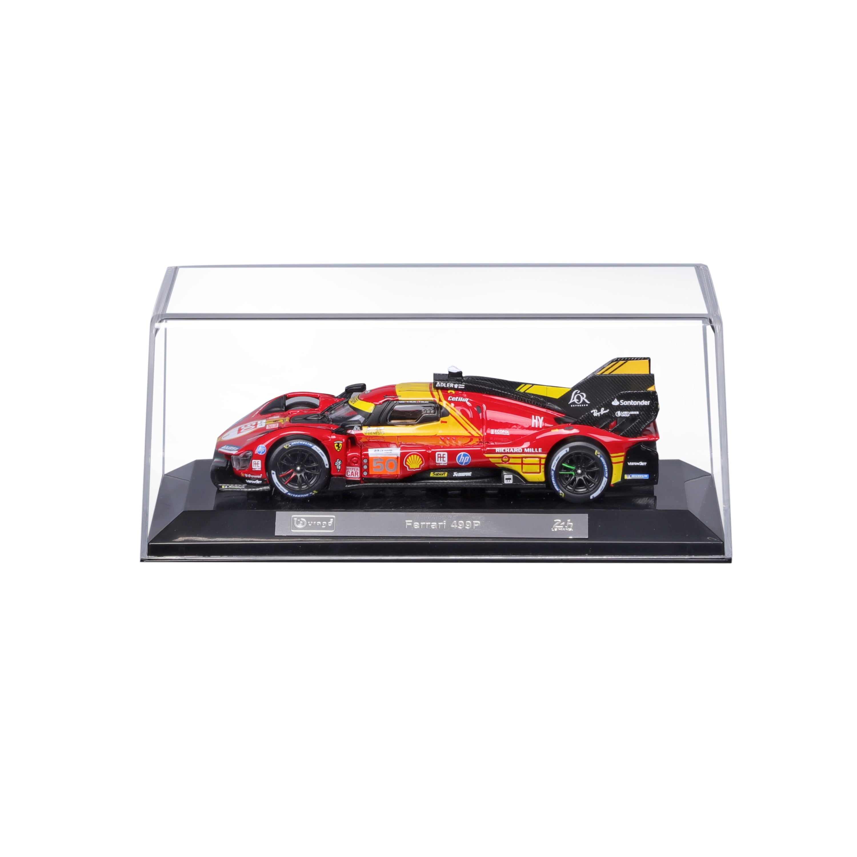 bburago-ferrari-499p-50-champion-le-mans-2024-1-43-avec-vitrine image 2