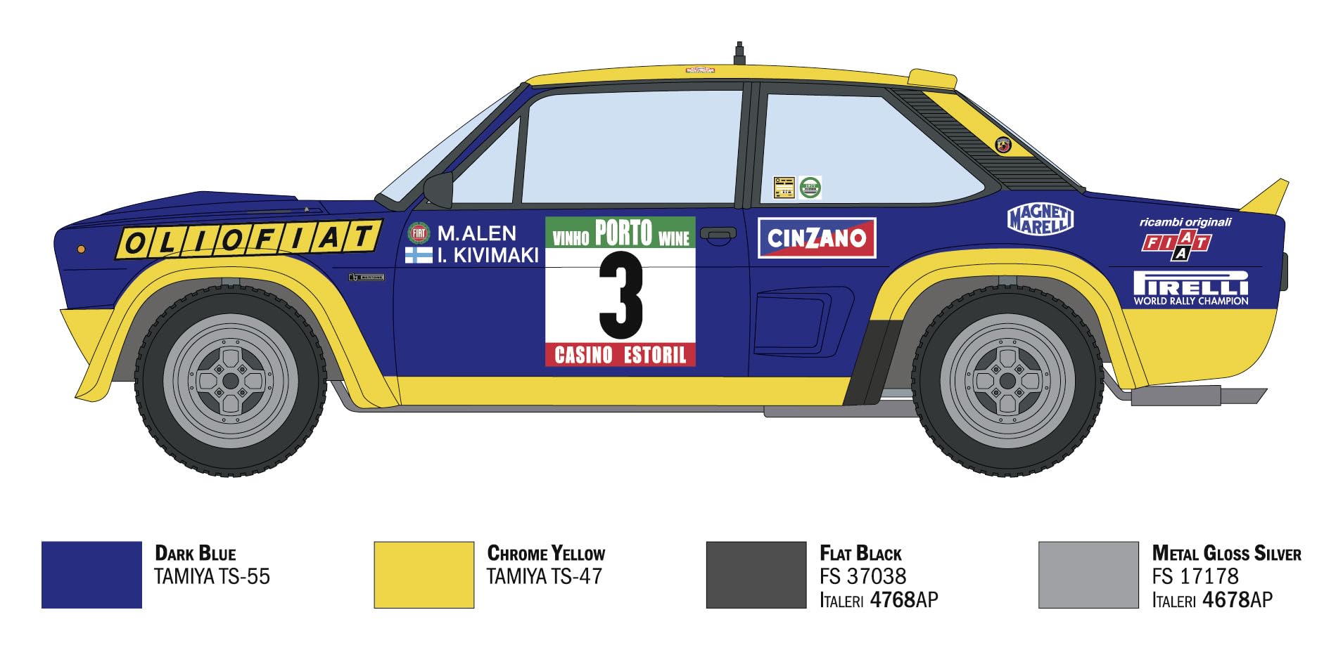 italeri-3667-fiat-131-abarth-rally-olio-fiat-1-24-kit-maquette-plastique image 3