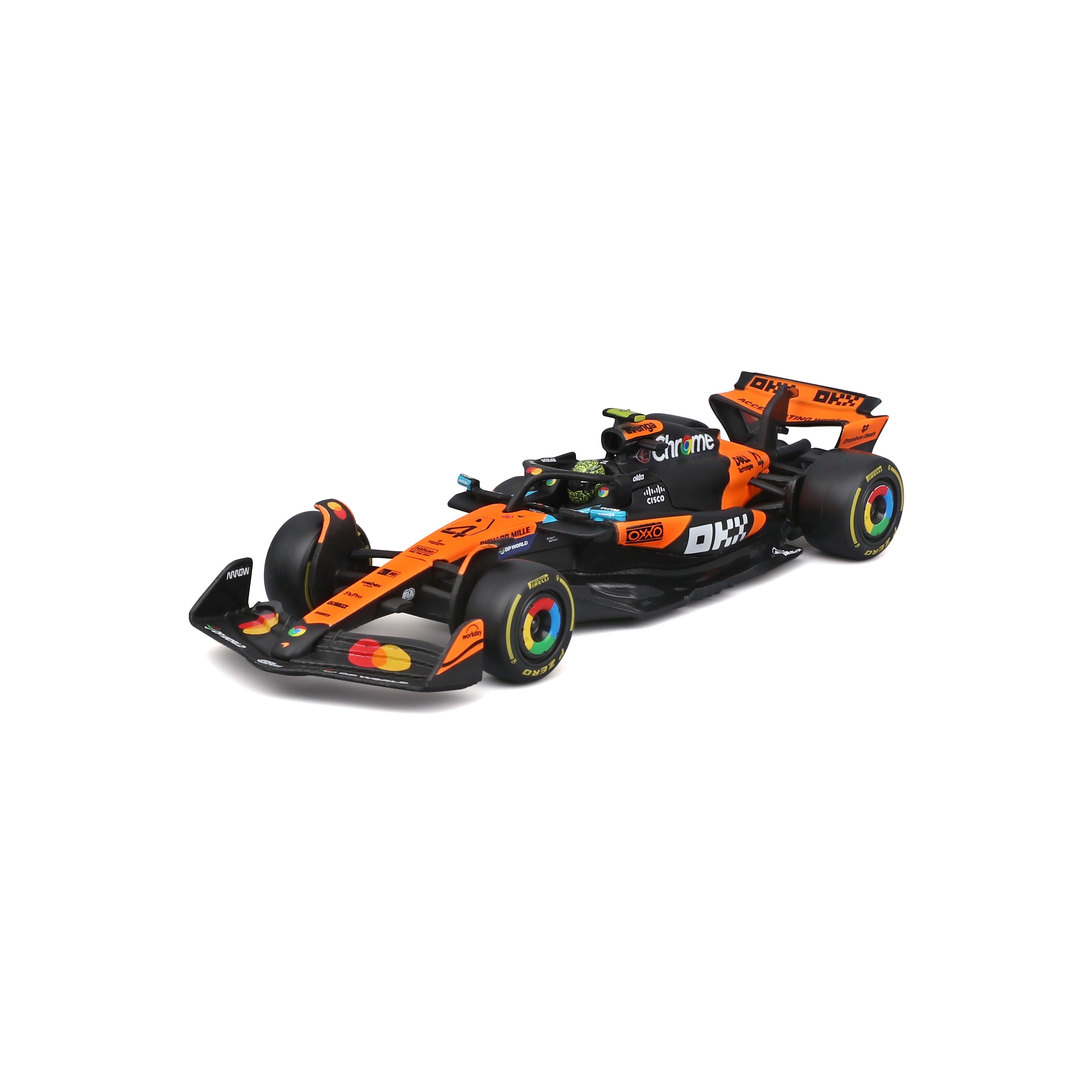 bburago-mclaren-f1-mcl39-2025-4-lando-norris-1-43-avec-socle-et-vitrine image 3