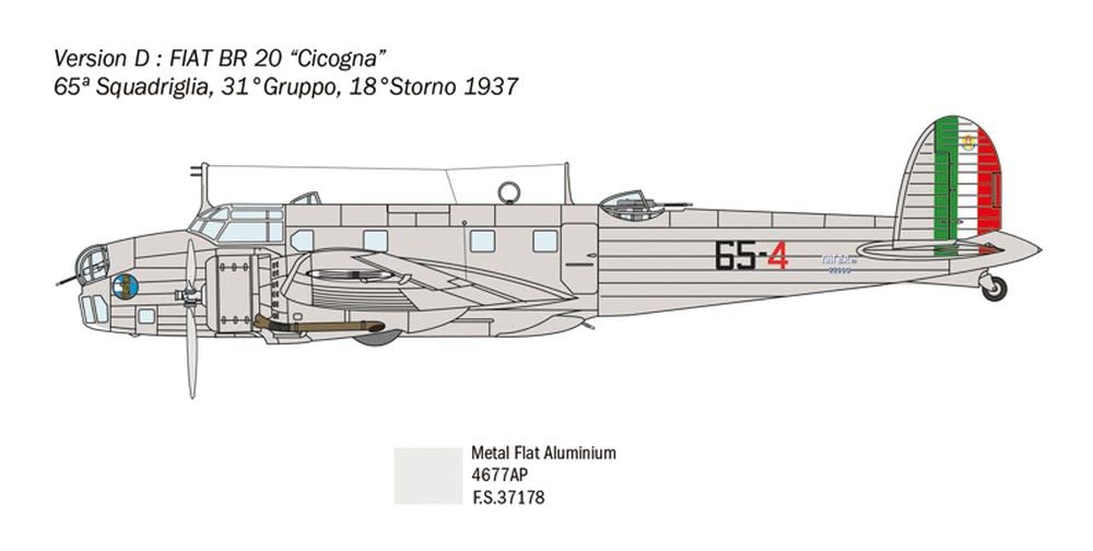 italeri-1447s-fiat-br-20-cicogna-battle-of-britain-maquette-1-72 image 7