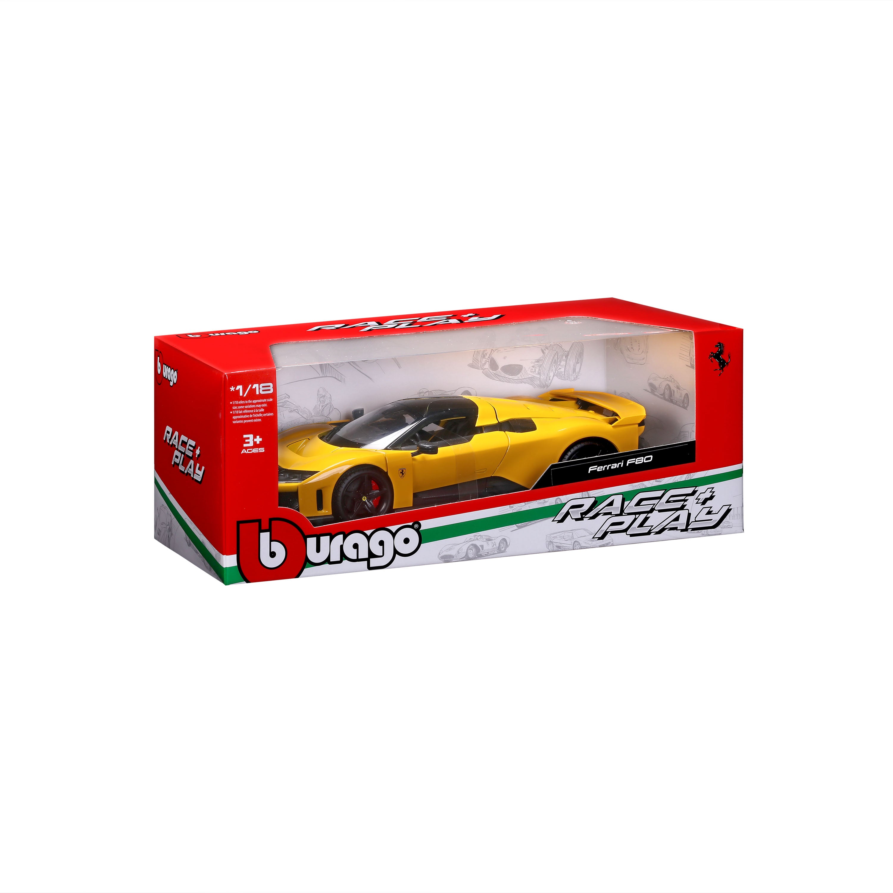 bburago-ferrari-f80-giallo-modena-race-play-1-18 image 2
