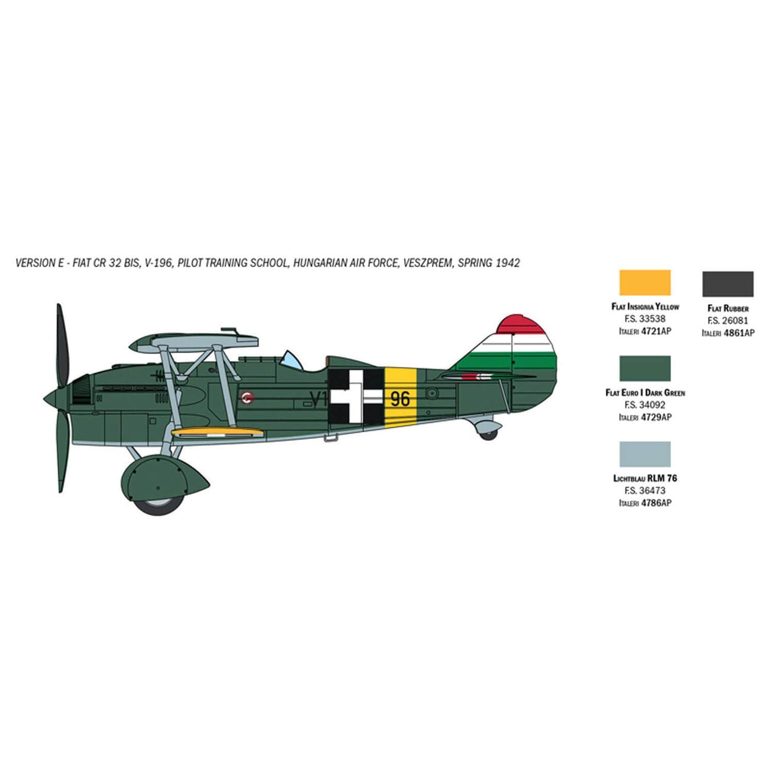 italeri-1438-fiat-cr-32-freccia-maquette-avion-1-72-monter image 6