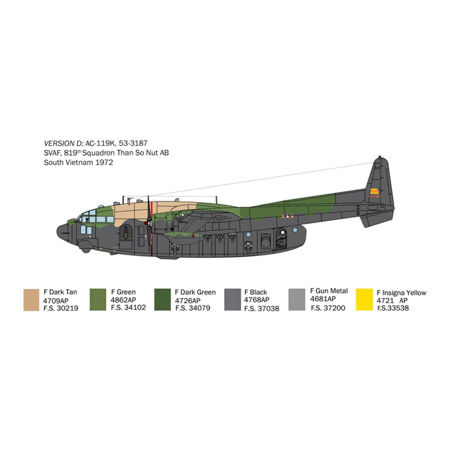 italeri-1468-ac-119k-stinger-maquette-avion-1-72-monter image 5
