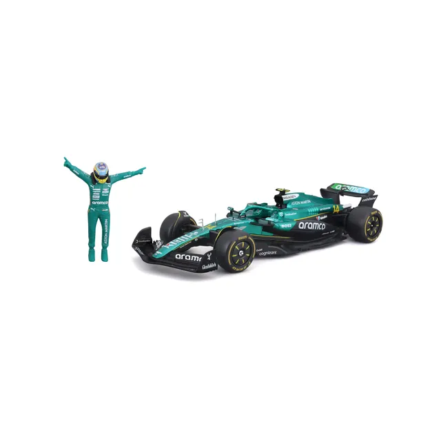bburago-aston-martin-amr25-14-fernando-alonso-f1-2025-voiture-f1-miniature-1-24- image 1