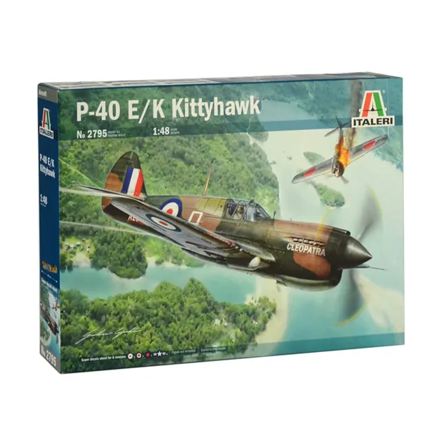 italeri-p-40e-k-kittyhawk-maquette-avion-monter image 1