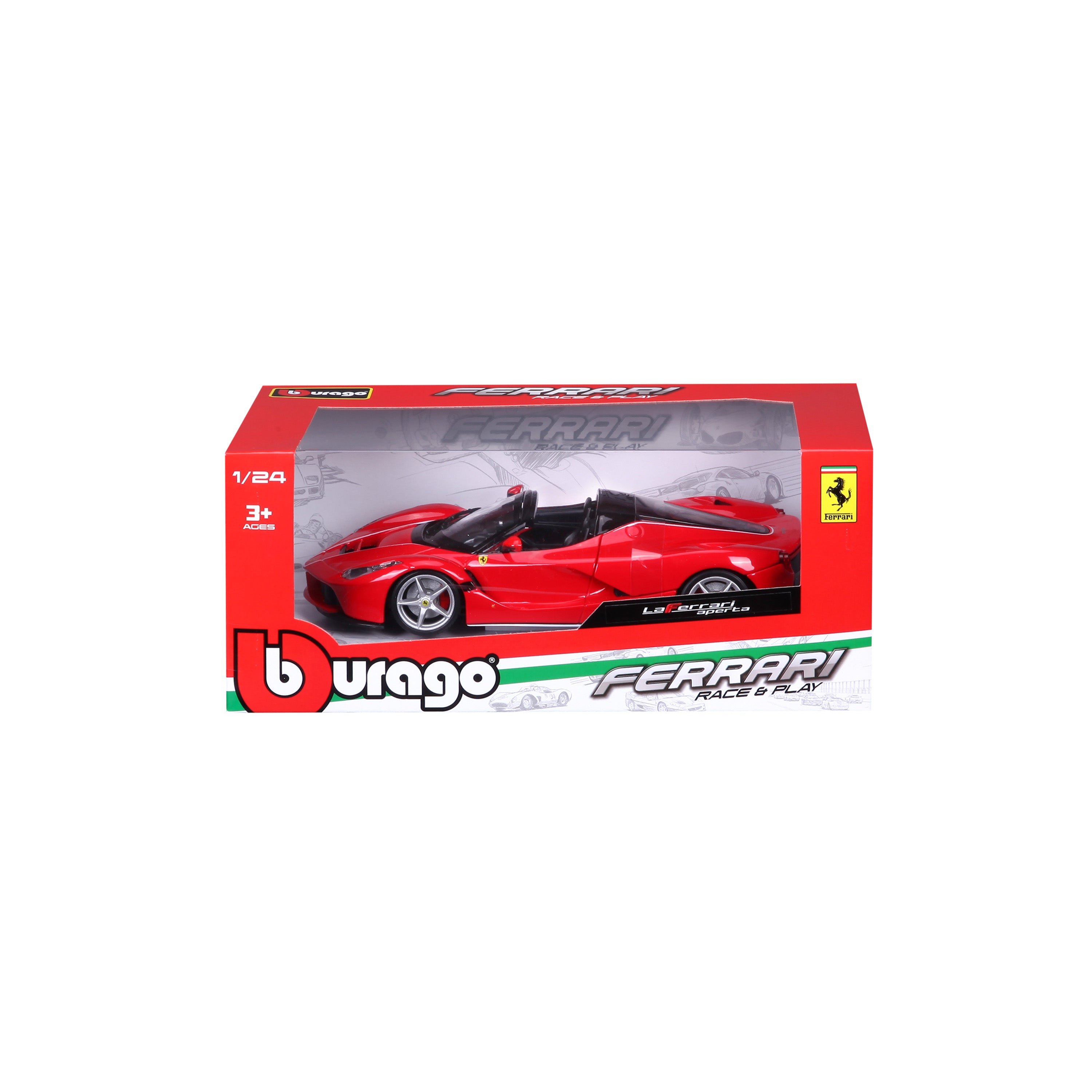 bburago-laferrari-aperta-1-24-race-play-rouge image 2