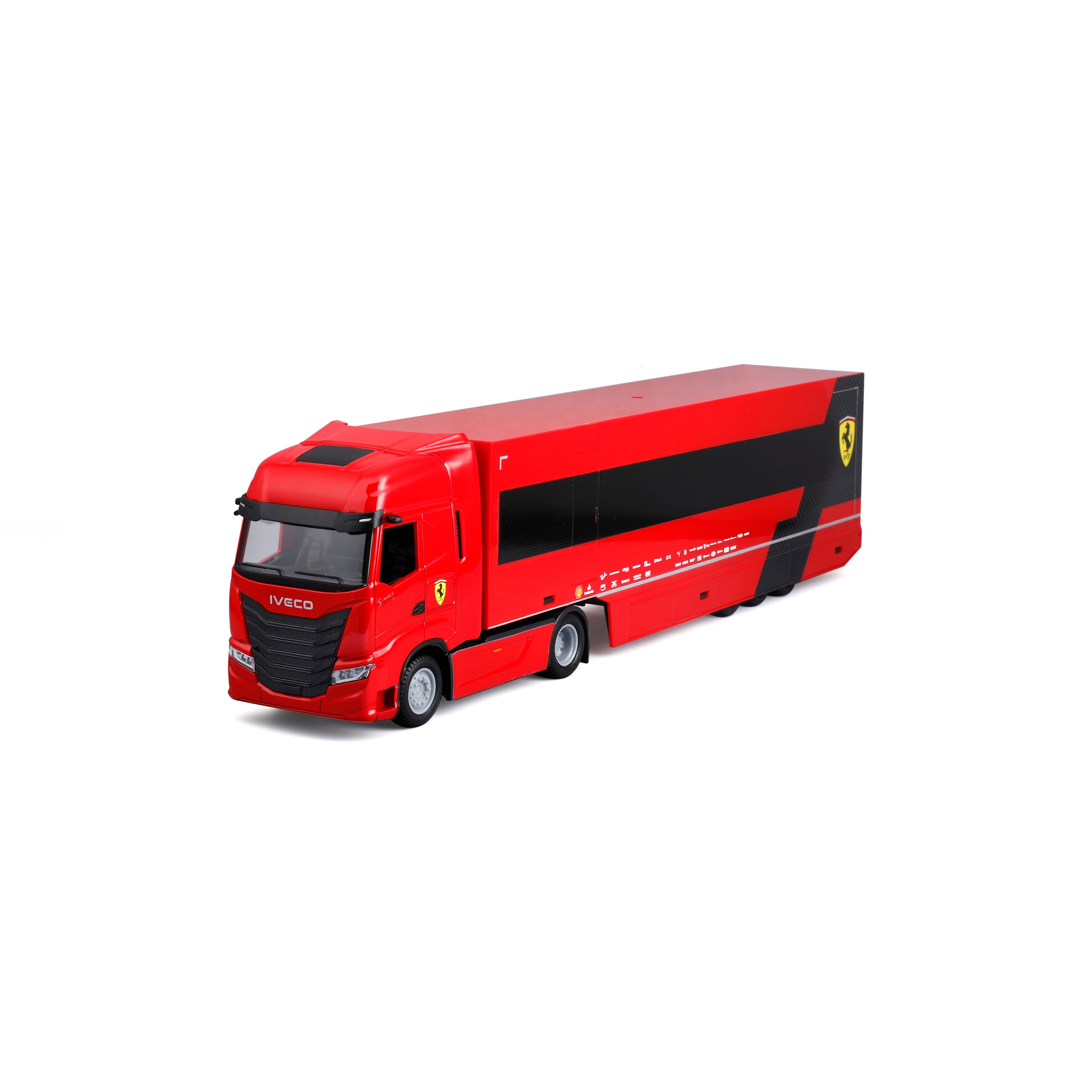 bburago-iveco-s-way-570-racing-ferrari-sf-24-16-leclerc-1-43 image 2