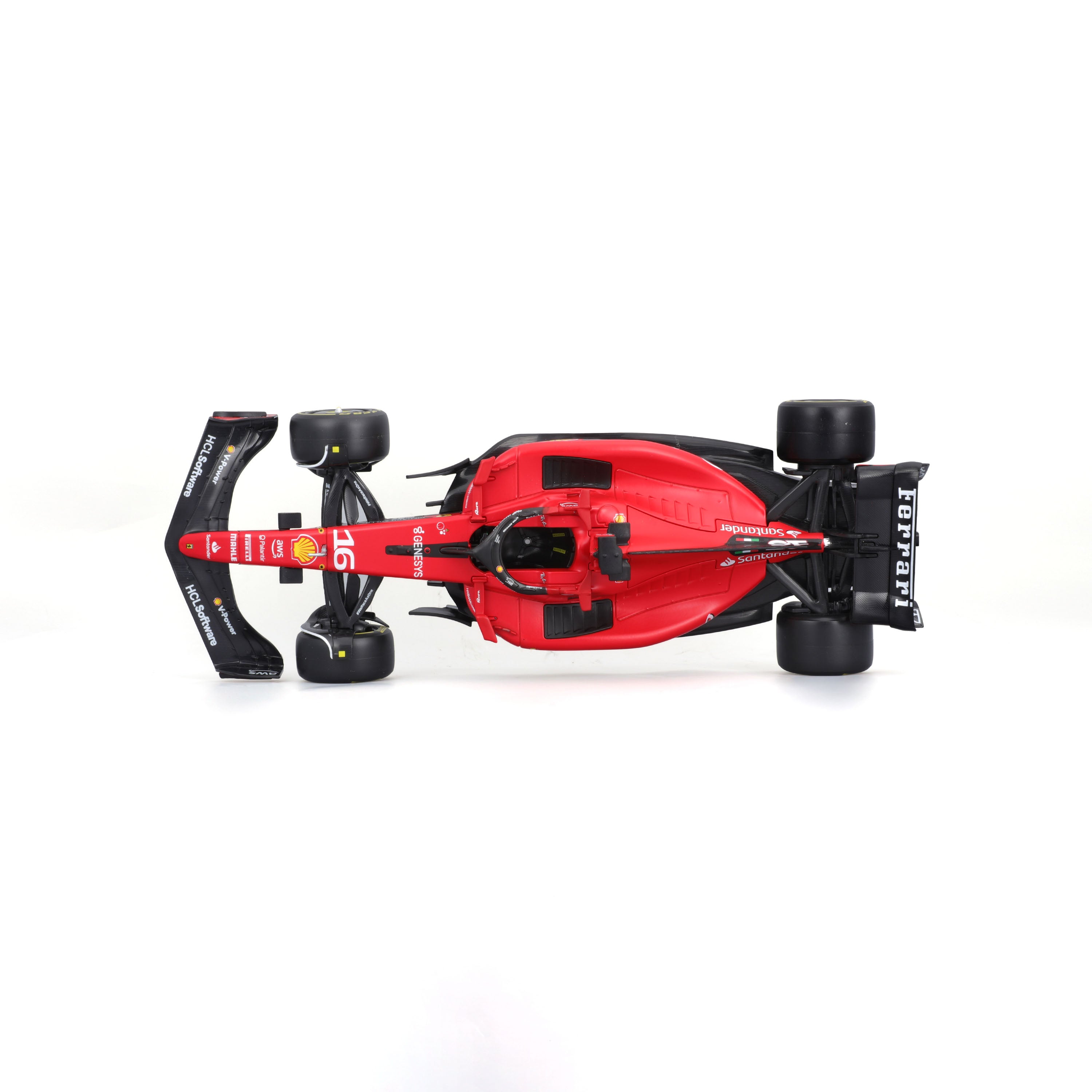 bburago-ferrari-sf-23-16-charles-leclerc-avec-pilote-mod-le-f1-1-24 image 7