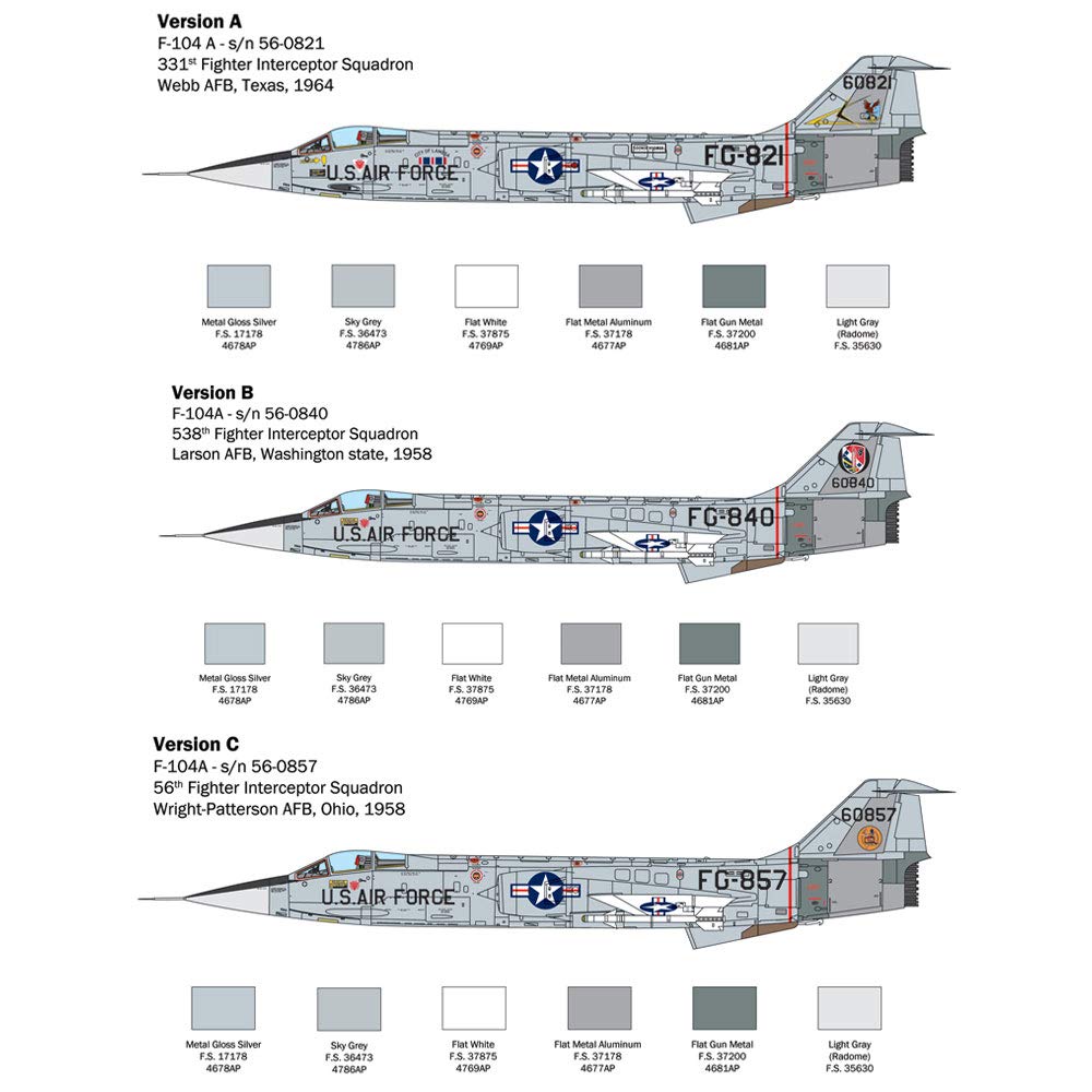 italeri-f-104a-c-starfighter-maquette-avion-assembler image 2