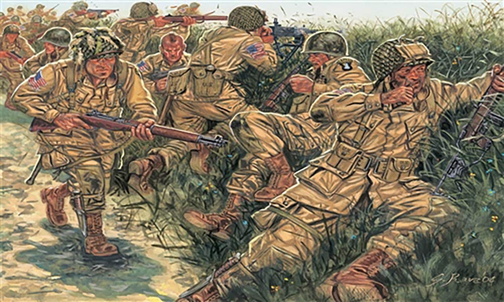 italeri-i6063-parachutistes-u-s-wwii-maquette-figurines-1-72 image 2