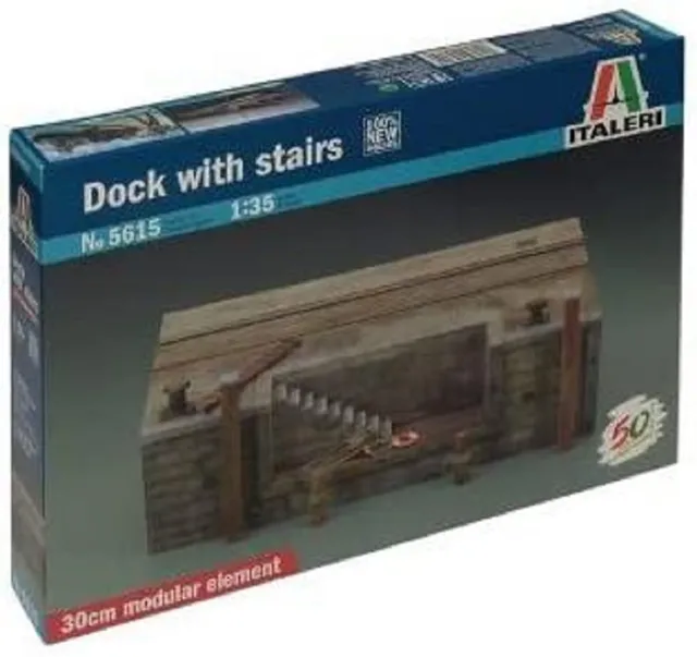 italeri-i5615-quai-de-port-avec-escalier-maquette-bateau-diorama image 1