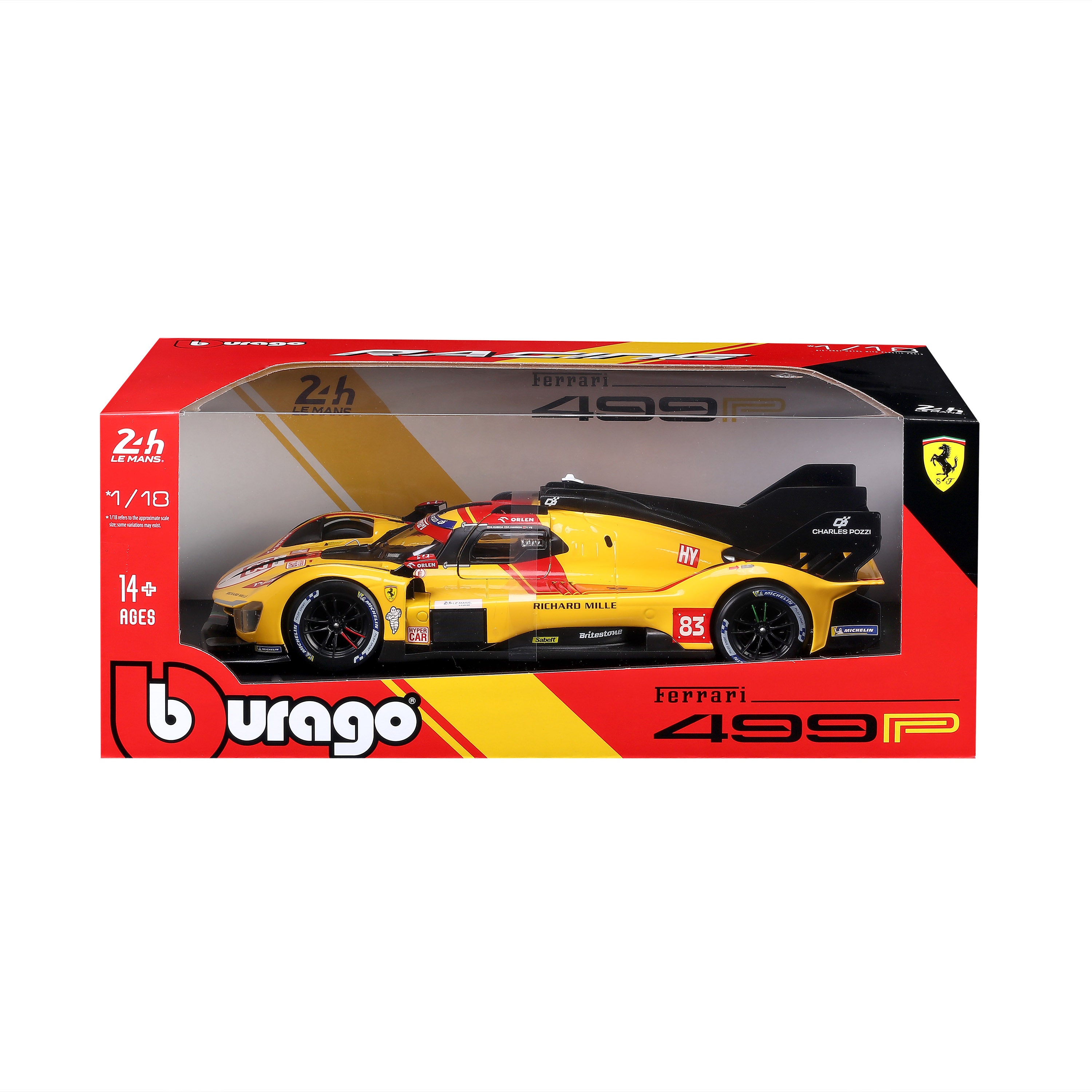 bburago-ferrari-499p-24h-lmh-hypercar-2025-n-83-miniature-1-18 image 7
