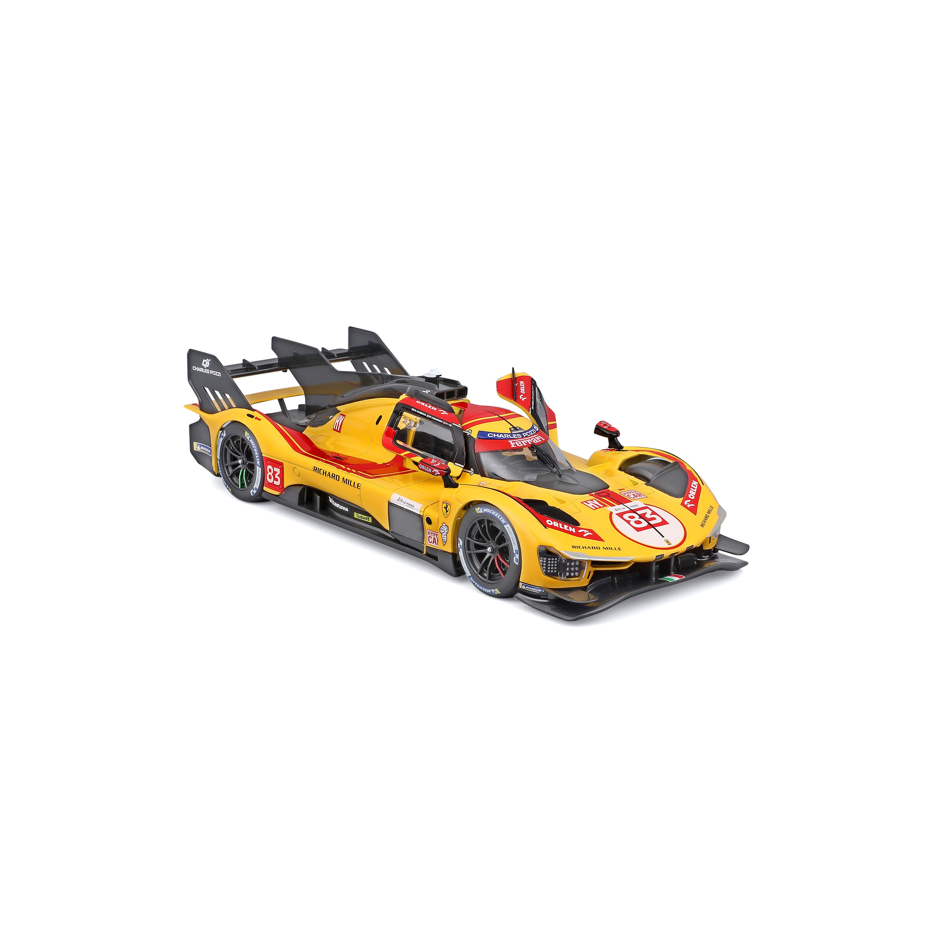 bburago-ferrari-499p-83-champion-le-mans-2025-hypercar-1-24 image 6
