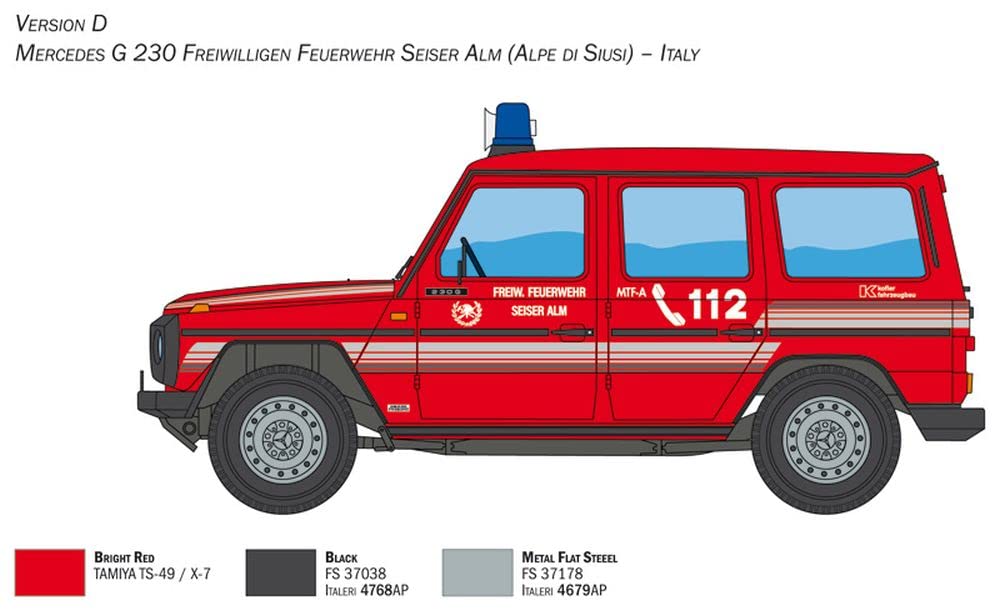italeri-3663-mercedes-g230-pompier-maquette-voiture-1-24 image 7