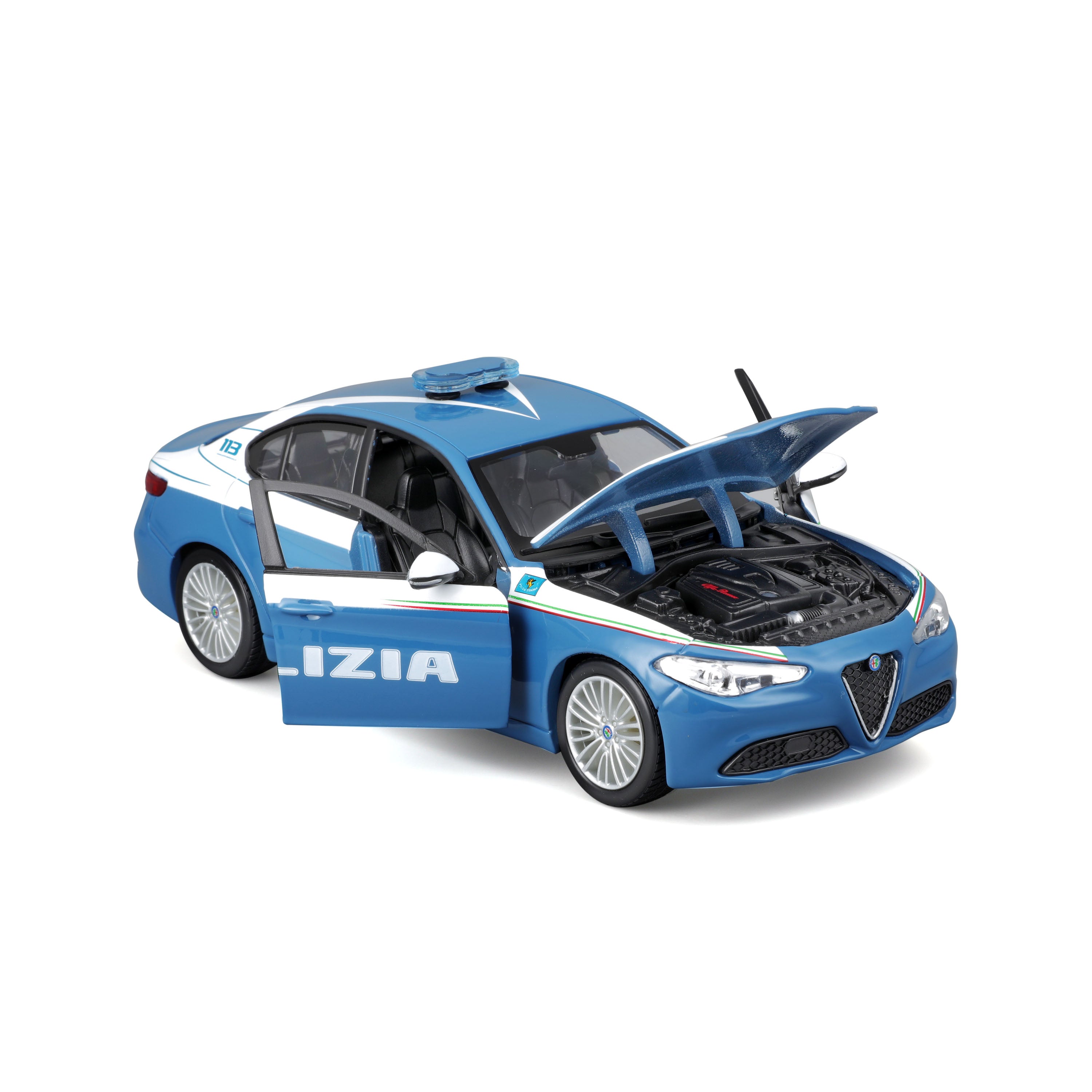 bburago-model-kit-alfa-romeo-giulia-polizia-1-24 image 6